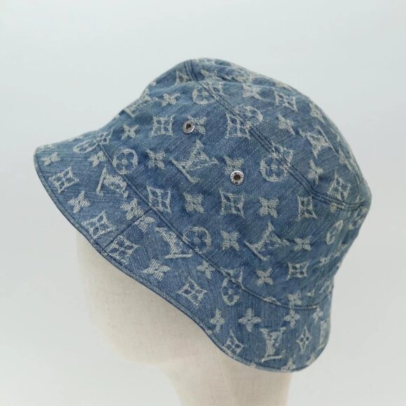LOUIS VUITTON Monogram Hat Cotton Denim Blue - Picture 3 of 13